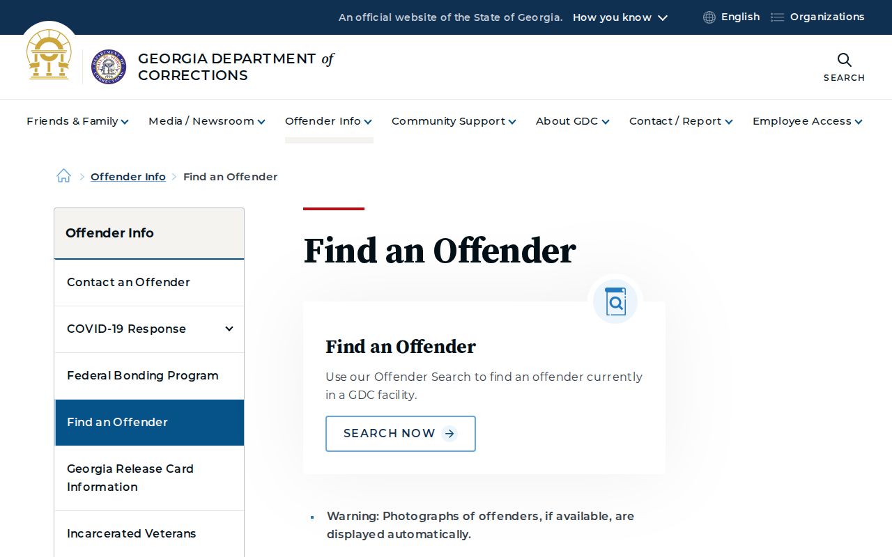 State custody search for Ben Hill County arrest record follow-up