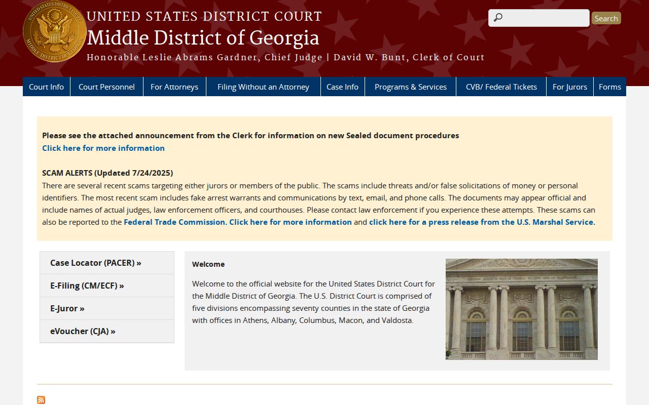 Federal criminal court cases for Ben Hill County in the Middle District of Georgia