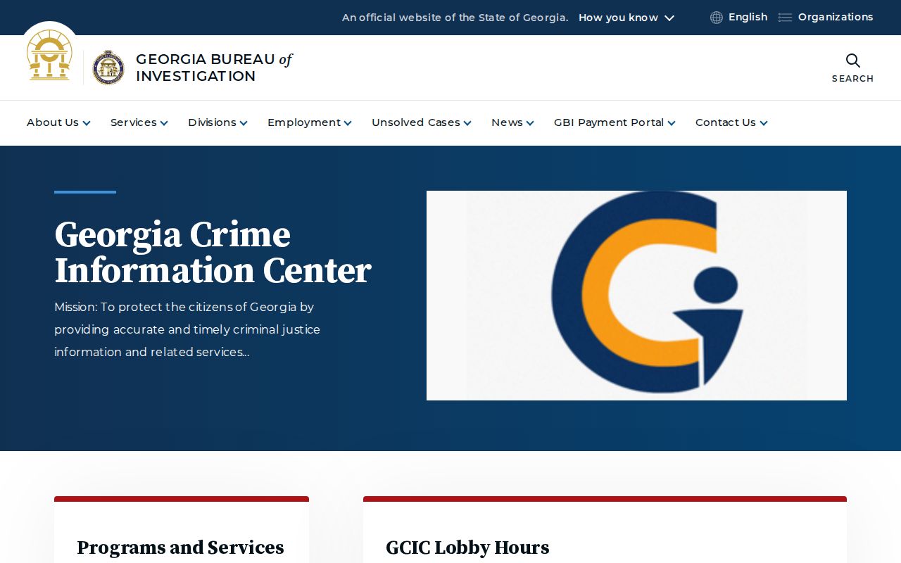 Ben Hill County criminal history GCIC resources