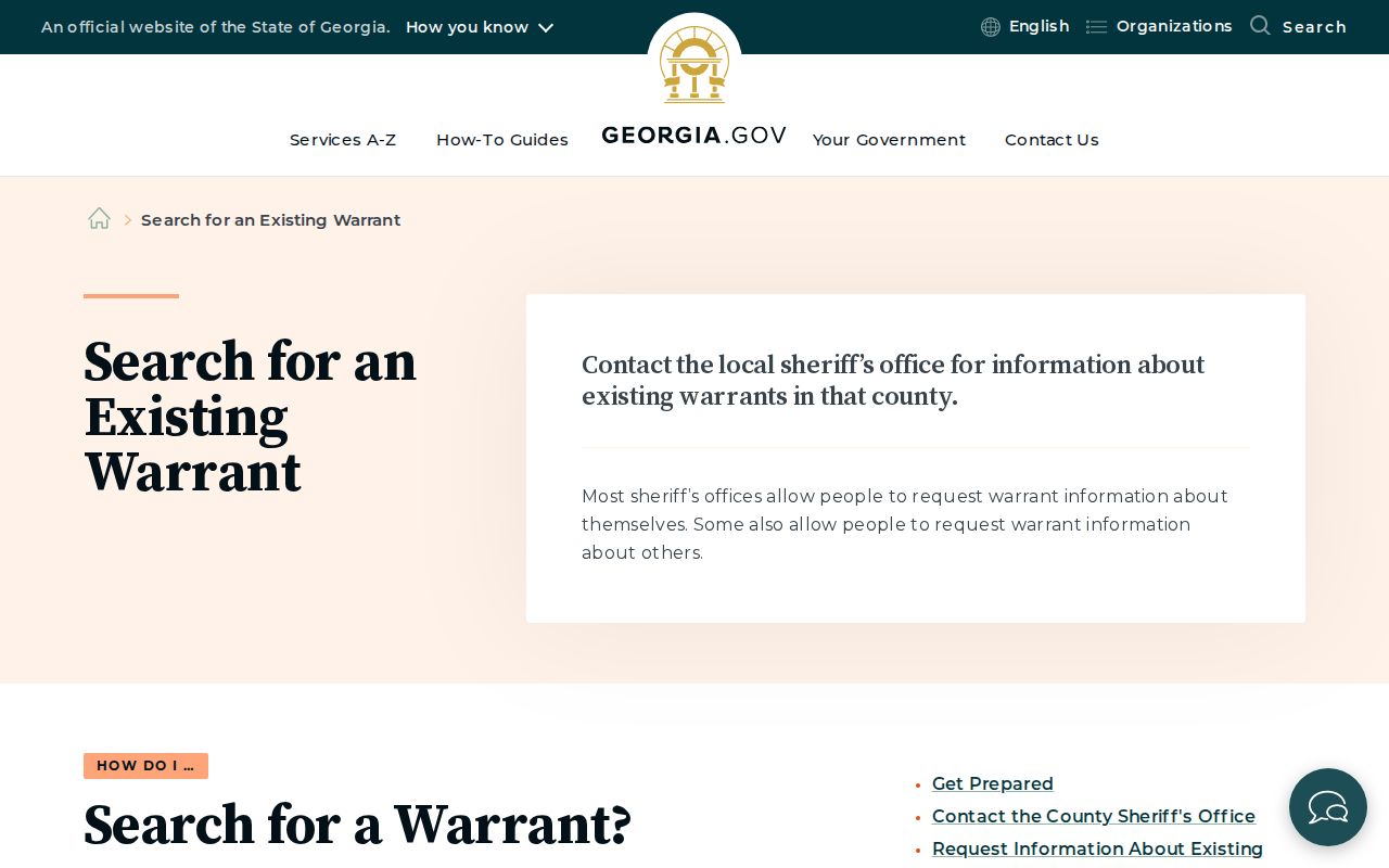 Ben Hill County criminal warrant guidance