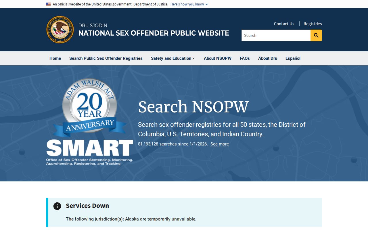 Ben Hill County sex offender search extended through the national registry